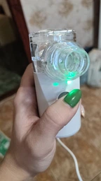 Ингалятор небулайзер ультразвуковой для детей и взрослых FRABUS Mesh Nebulizer YM-252 100 KHZ портативный сірий-білий фото от покупателей 2