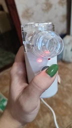 Ингалятор небулайзер ультразвуковой для детей и взрослых FRABUS Mesh Nebulizer YM-252 100 KHZ портативный сірий-білий фото от покупателей 1