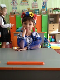 Сукня вишиванка дитяча Грація синя 122