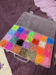 Набор для плетения браслетов из резинок Fashion loom bands set 28 цветов 12000шт