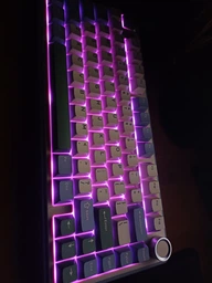 Клавиатура AULA F75 White-Green Игровая Безпроводная Механичиская. 2.4G/Bluetooth/Кабель RGB REAPER Свитчи