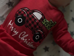 Новорічний комплект (боді + штани) Dexters Merry Cristmas 80 см Червоний