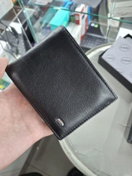 Кошелек мужской Classic с магнитным замком из натуральной кожи DR. BOND MSM-1 черный фото от покупателей 3