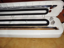 Вакуумний пакувальник продуктів Vacuum Sealer кухонний вакууматор для дому прилад для вакуумного пакування їжі, White фото від покупців 17