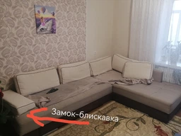 Стильный чехол на диван без юбки универсальный дивандек ш.135-165 гл.65-95 в5-20 на секцию серый фото от покупателей 2