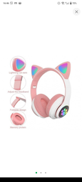 Навушники Bluetooth MDR CAT ear VZV-23M 7805 з підсвіткою, м'ятні фото от покупателей 6