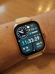 Смарт годинник Розумний годинник Smart Happi Nova Pro Жіночі 2 ремінці Прийом дзвінка Тонометр Лічильник калорій GOLD фото від покупців 1