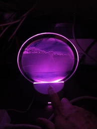 Ночник 3D зыбучие пески с Led подсветкой 7 режимов синий песок фото от покупателей 3