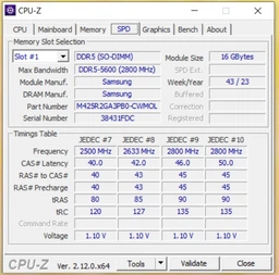 Оперативная память Kingston Fury SODIMM DDR5-5600 16384MB PC5-44800 Impact 1Rx8 Black (KF556S40IB-16) фото от покупателей 11