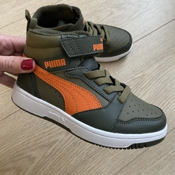 Детские демисезонные ботинки для мальчика Puma Rebound V6 Mid WTR 30797901 34 (1.5) Puma Black-Puma White (4099683241523) фото от покупателей 2