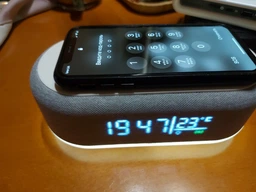 Док станція бездротова зарядка Qi Fast Wireless Charger YZ-6 |15W, годинник, будильник|