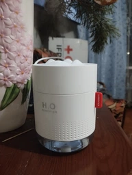 Ультразвуковий безшумний портативний міні зволожувач повітря нічник Car Humidifier H2O 500 мл Білий