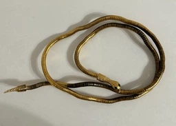Женское гибкое колье SnakeHugs, золотистое