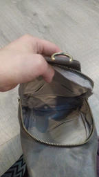 Женская сумка с акцентом на текстильную лямку из гладкой экокожи VINTAGE Bag 22772 Розовый фото от покупателей 5