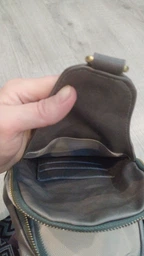 Женская сумка с акцентом на текстильную лямку из гладкой экокожи VINTAGE Bag 22772 Розовый фото от покупателей 4