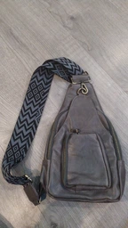 Женская сумка с акцентом на текстильную лямку из гладкой экокожи VINTAGE Bag 22772 Розовый