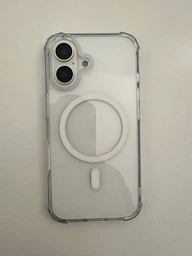 Протиударний чохол для iPhone 16 Plus IPAKY Crystal Magsafe з бортиками Прозорий фото від покупців 3