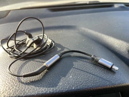 Кабель AUX Mini-jack 3.5 mm to Lightning Essager для iPhone / iPad Перехідник адаптер Аукс на лайтнінг для навушників 3.5 мм Black-Grey фото від покупців 3