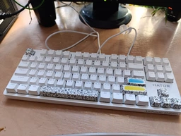 Клавиатура проводная HATOR Rockfall 2 Mecha TKL Authentic Edition Aurum Milky Way Silent USB Black (HTK-530)