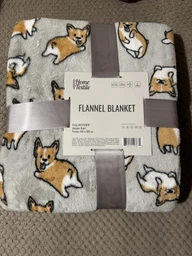 Плед Ardesto Flannel Корги Серый с оранжевым 160х200 см (ART0109PB) фото от покупателей 1
