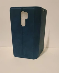 Чехол Taba Retro-Skin для Xiaomi Redmi 9 книжка кожа PU с визитницей синий фото от покупателей 3