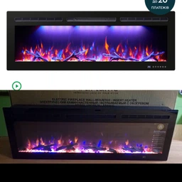 Линейный электрокамин ArtiFlame AF50WR 3D визуализации пламени 3 цвета со звуком с обогревом