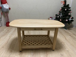 Стіл журнальний кавовий Wood Wedge із ящиком 90х50х47 см Колір Натуральний (КСН900500470)