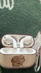 Набор амбушюр 2 пары силиконовые Grendio для наушников AirPods Pro, размер М, Белые (2049054)