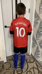 Форма футбольна дитяча Rashford (Рашфорд) 10 Манчестер Юнайтед (Manchester United) 2024, 26-140-150, червона