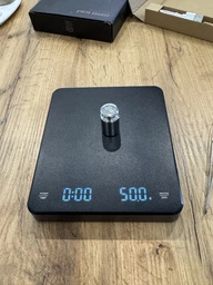 Ваги кухонні Black Pearl Y400 високоточні, крок зважування 0,1г, діапазон 0,3г - 3000г, ваги для кави з таймером