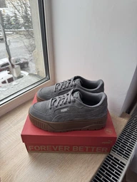 Женские кеды кожаные низкие Puma Karmen II Idol SD 39746205 40.5 (7UK) 26 см Puma Black-Puma Black-Puma Gold (4067979638289) фото от покупателей 8