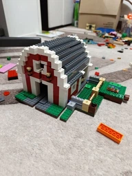 Дитячий конструктор Minecraft червоний амбар ферма 807 деталей з кубиками фігурками тварин та героїв будиночок дерева вода аксесуари ігрова розвиваюча іграшка для хлопчиків і дівчаток OnePro 73440 фото від покупців 5