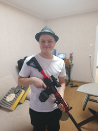 Іграшковий автомат Орбіган M4A1 на орбізах (гелевих кульках) 90 см акумуляторний чорний
