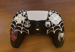 Якісний захисний силіконовий чохол Spider-Man Black для геймпаду Sony DualSense PS5 + накладки на стіки [466129464] фото від покупців 2
