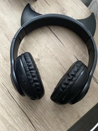 Беспроводные Bluetooth наушники Cat STN-25 Демонические ушки Фиолетовые фото от покупателей 1
