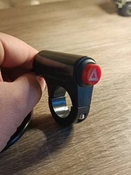 Мото кнопка аварійної сигналізації на кермо - Vgeby Alarm (три жили) / 22 мм фото від покупців 2