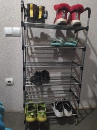 Полка для обуви Shoe Rack 6 полок (8068) Черный фото от покупателей 13