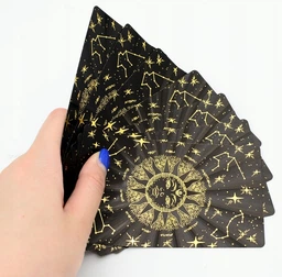 Набор золотое таро Райдера Уэйта Gold Foil Tarot колода для гадания предсказаний + 2 мини-алтаря камни колокольчик и перья цвет золотистый (38516) фото от покупателей 1