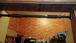 Турник дверной для подтягиваний EasyFit 63-100 см раздвижной распорный для дома в проем EF-1633-1 Черный (56001953)