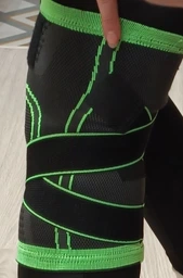 Бандаж на колено спортивный наколенник фиксирующий для защиты суставов суппорт ортопедический ортез для колена BRS Grey-Orange
