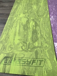 Професійний спортивний нековзний килимок каремат для йоги та фітнесу EasyFit PER Premium Mat EF-1930-1-B 183х61х0.8 см салатовий фото від покупців 5