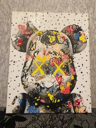 Картина по номерам "Bearbrick" холст на подрамнике 40x50 см RB-0802 фото от покупателей 7