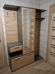 Передпокій Doros Фінч Графит + Дуб Артизан 145х37х202 см фото від покупців 2