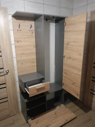 Передпокій Doros Фінч Графит + Дуб Артизан 145х37х202 см фото від покупців 1