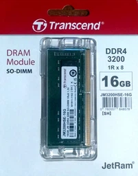 Оперативна памʼять Transcend SODIMM DDR4-3200 16384MB PC4-25600