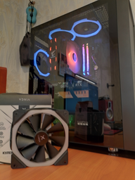 Вентилятор Vinga LED fan-01 Orange фото от покупателей 1