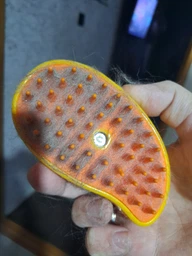 Паровая щетка расческа для вычесывания шерсти котов 3 в 1 Steamy Cat Brush Зеленая фото от покупателей 3
