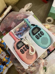 Дитячі Рації 2 шт комплект Walkie talkie x23 радіус 3 км дитяча рація з ліхтариком на дисплеї на акумуляторі для дітей зарядка від usb фото від покупців 8