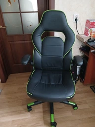 Ігрове крісло 2E GAMING HEBI, Black/White, ПУ шкіра (2E-GC-HEB-BKWT)