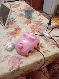 Фрезер для маникюра и педикюра Nail Master ZS-603 65 Вт 45 000 об/мин Красный (аппарат для маникюра и педикюра) + Масло-карандаш для кутикулы O.P.I фото от покупателей 1